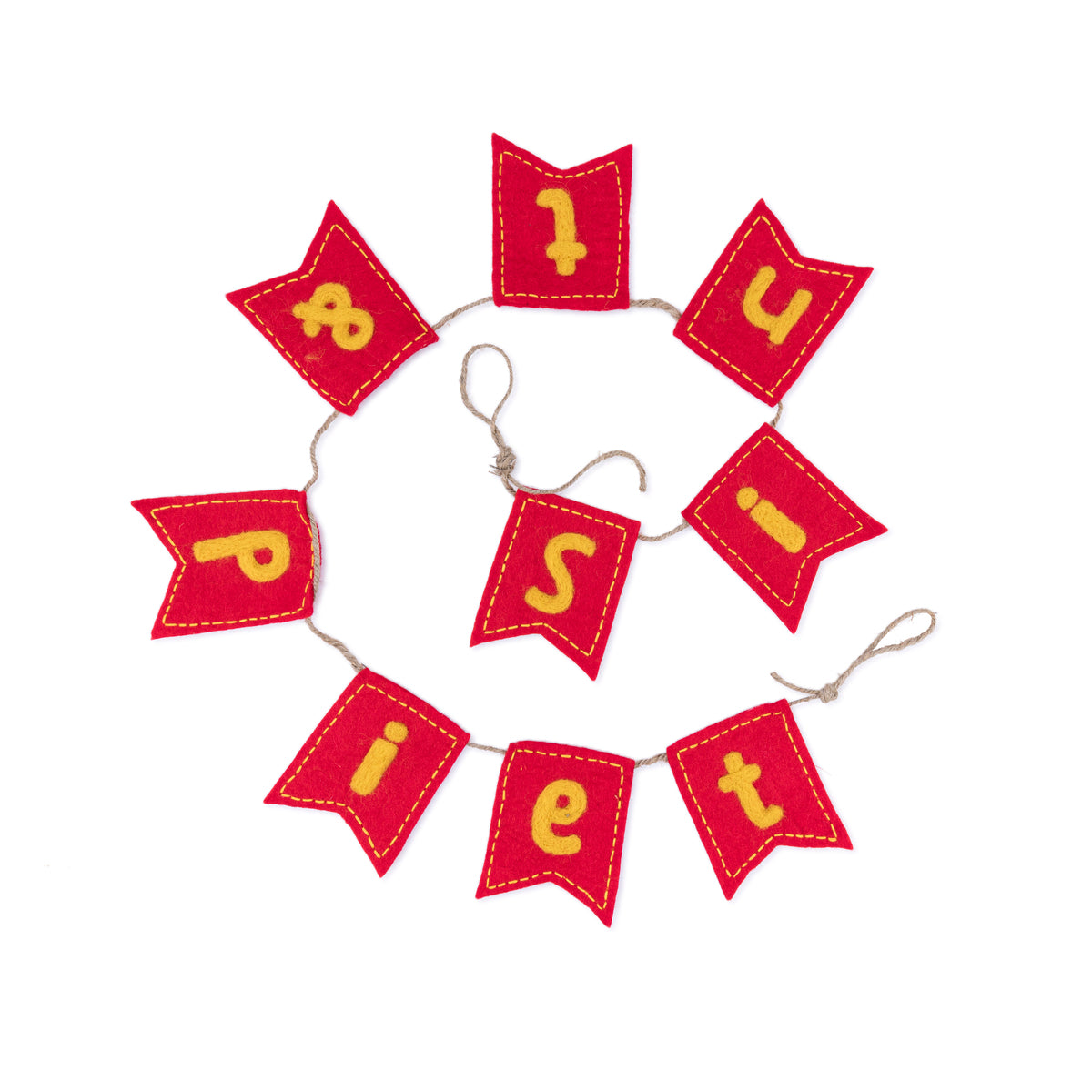 Felt Garland Sinterklaas and Pete