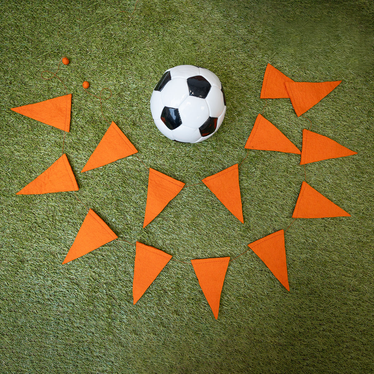 Vilten viltslinger vlag oranje