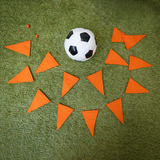 Vilten viltslinger vlag oranje