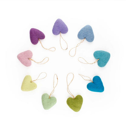 Herzanhänger, pastellgelb