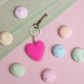 Keyring Heart Pink