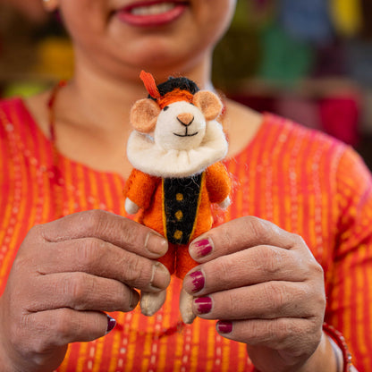 Anhänger Maus Pieter Maus Orange