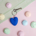 Keychain Heart Fuchsia
