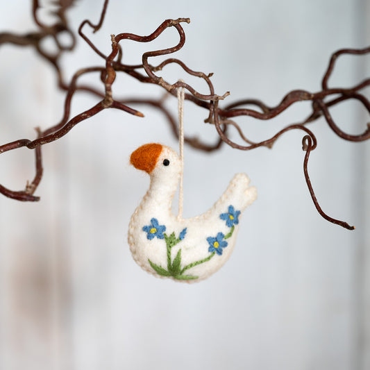 Hanger Gans met Vergeet-mij-nietje SALE