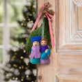 CHRISTMAS: Joseph &amp; Mary Ornament Red/Green