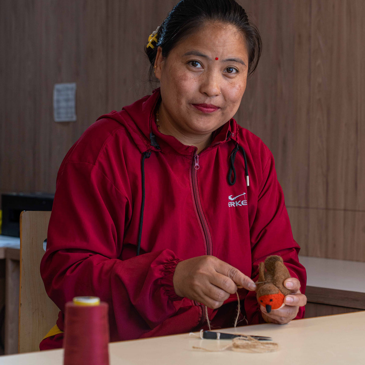 Hanger Roodborstje Small van vilt