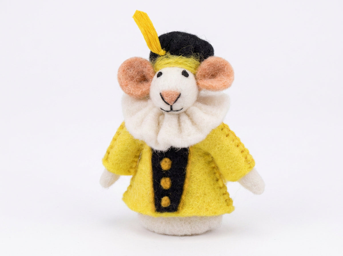 Finger Puppet Mouse Pietermuis Yellow