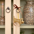 Dachshund Ornament Gold
